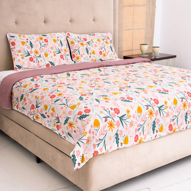 Springtime Serenade Pure Cotton Percale Duvet Cover Set - RAZAEE