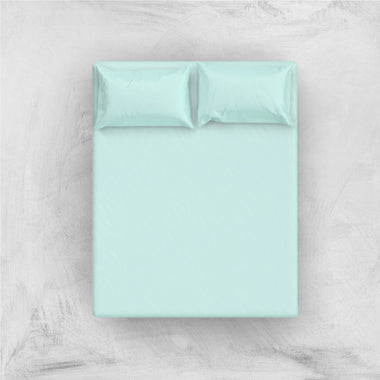 Mint Elegance Solid Fitted Sheet Set - RAZAEE